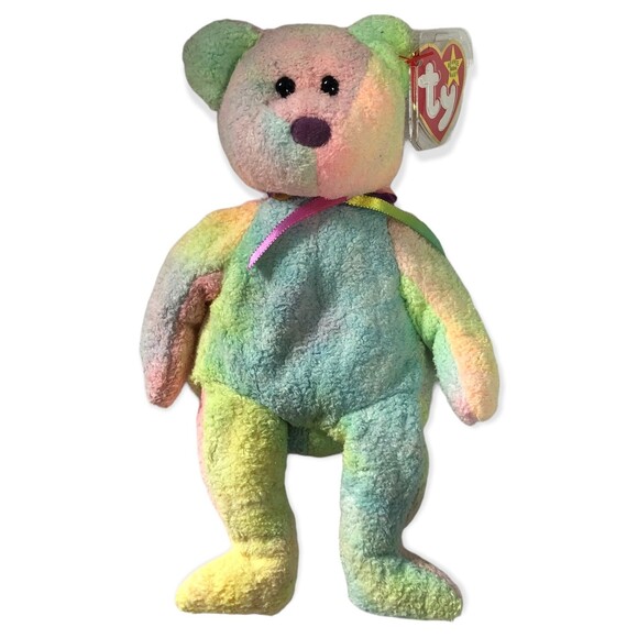 TY Groovy The Tie-Dye Bear Beanie Baby 1999 - Picture 1 of 4